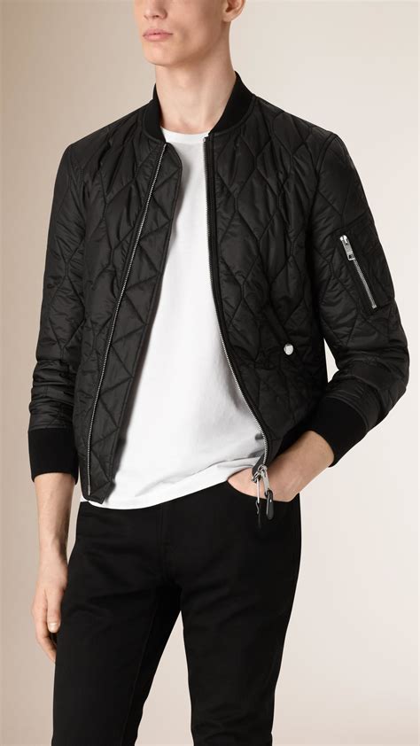 burberry bomber men|burberry quilted jacket men.